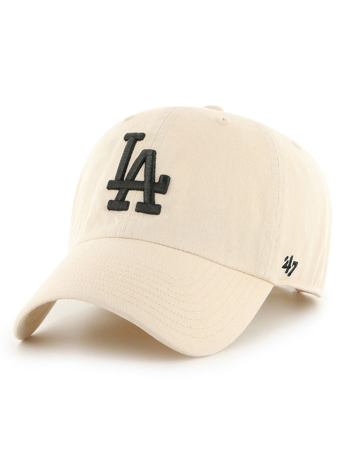 47 MLB Clean Up Natural/Black Emb Los Angeles Dodgers Hat | LOS ANGELES DODGERS (0721)