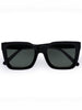 Aire Abstraction Black/Green Mono Sunglasses
