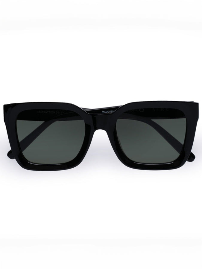 Aire Abstraction Black/Green Mono Sunglasses | BLACK/GREEN MONO