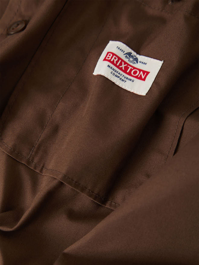 Brixton Trademark Long Sleeve Buttondown Shirt Automne 2026 | WALNUT BROWN