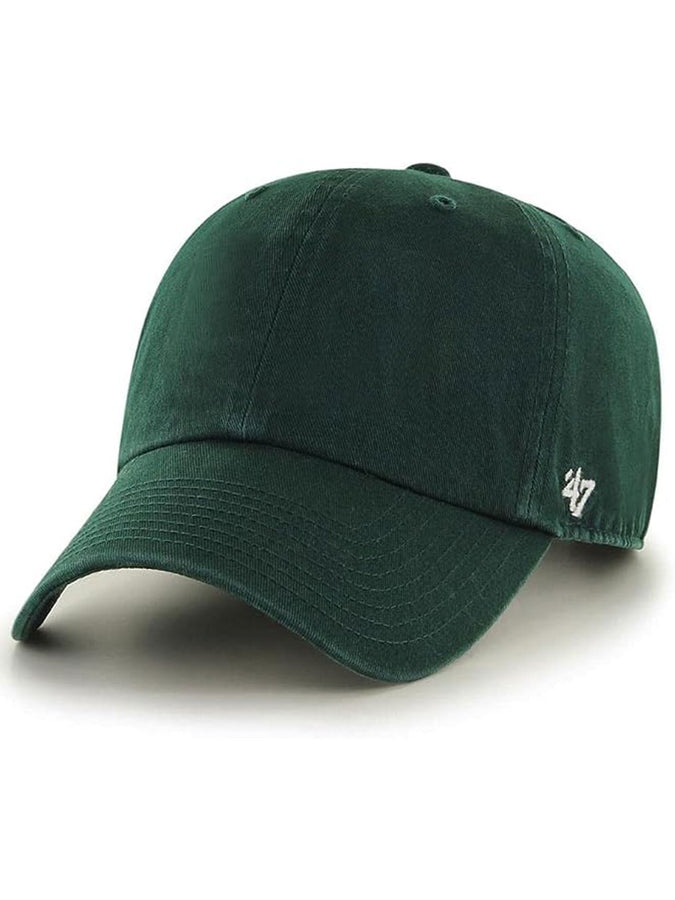 47 Blank Clean Up Flat Dark Green Hat | DARK GREEN (DG)