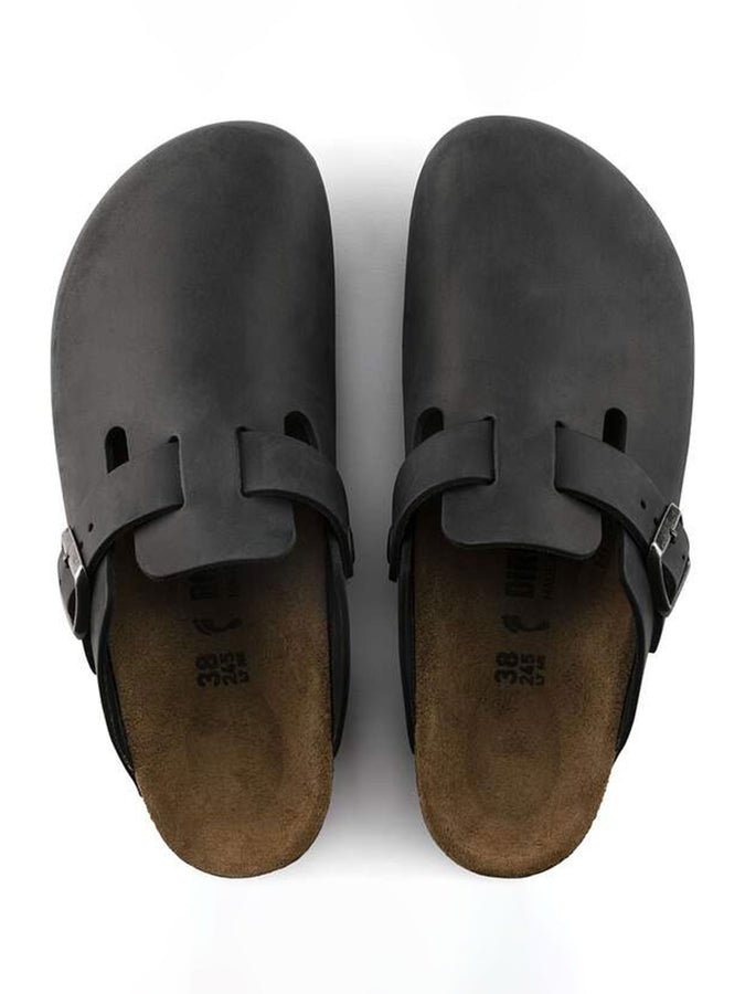 Birkenstock Boston Oiled Leather N Black Shoes Fall 2026 | BLACK