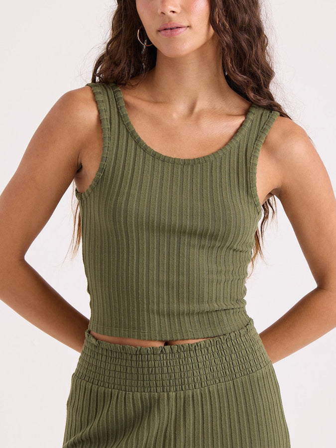 Volcom Sun Lounge Bra Tank Top Fall 2026 | OLIVE (OLI)