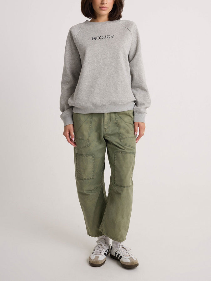 Volcom Stone Magic BF Crewneck Sweatshirt Fall 2026 | HEATHER GREY (HGY)