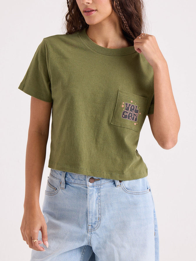 Volcom Super Melt PKT Dial T-Shirt Fall 2026 | MARTINI OLIVE (MTO)