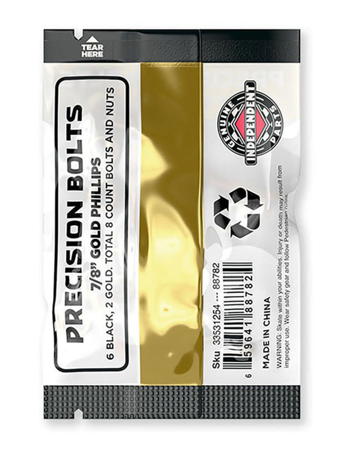 Independent Precision Phillips 7/8'' Black/Gold Bolts | BLACK/GOLD