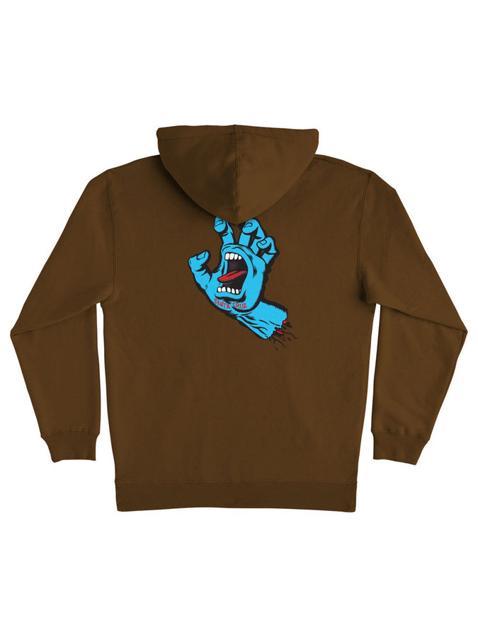 Santa Cruz Screaming Hand Hoodie | BROWN