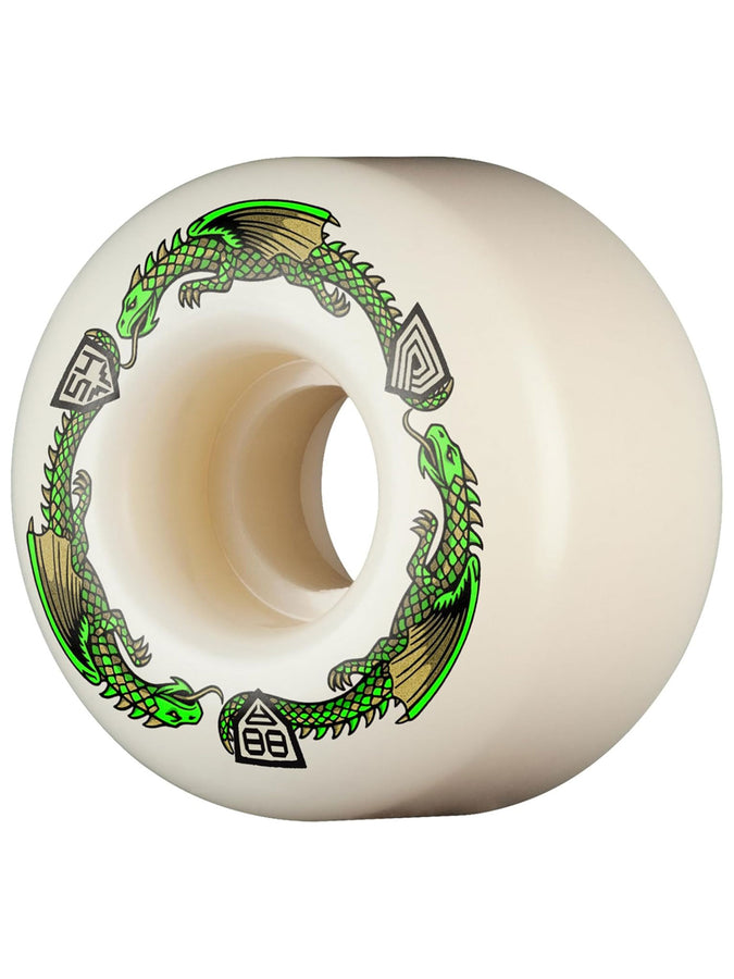 Powell Dragon Formula Bomber 88A Green Skateboard Wheels | NATURAL