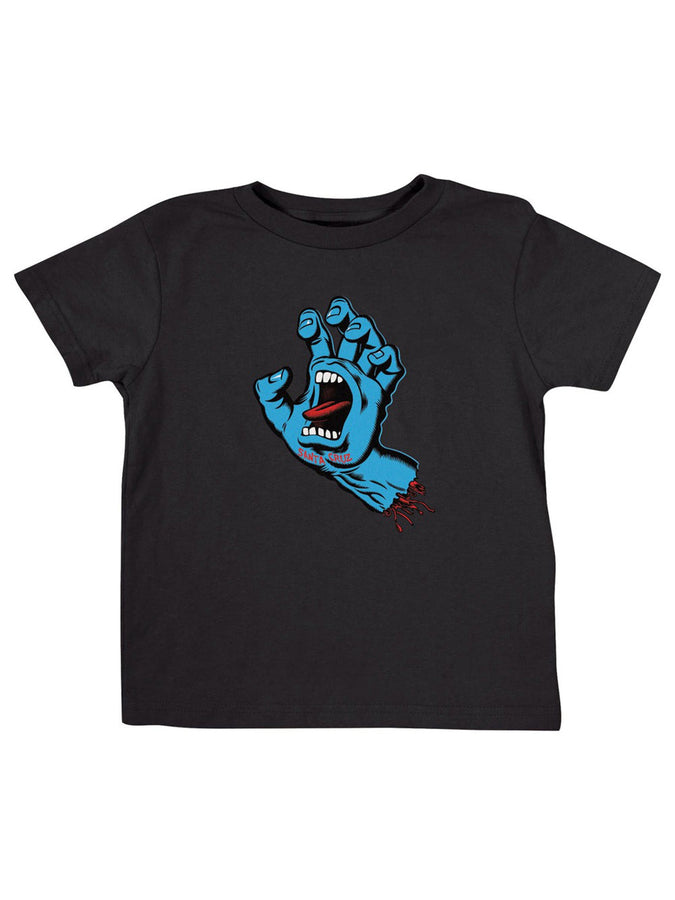 Santa Cruz Screaming Hand Front Short Sleeve T-Shirt | BLACK