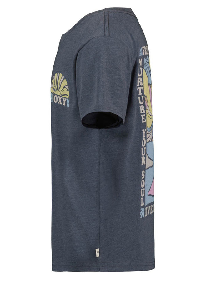 Roxy Free Your Mind T-Shirt (Kids 2-7) Fall 2026 | VINTAGE INDIGO HEATHER (407)