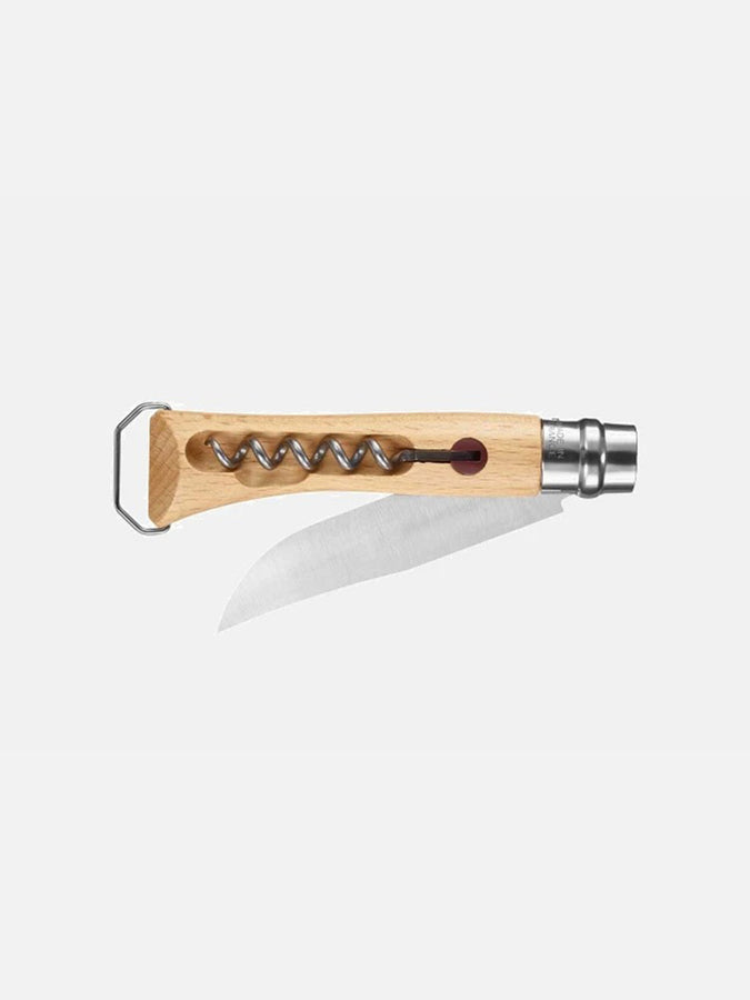 Opinel N010 Corkscrew Bottle Opener Knife | NATURAL