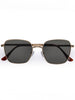 Aire Spiral Gold/Green Mono Sunglasses
