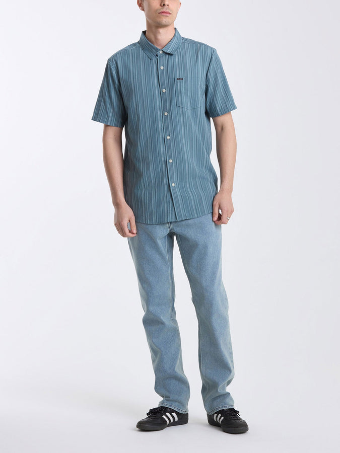 Volcom Jahstripe Short Sleeve Buttondown Shirt Spring 2026 | 2TONEOLV (TW0)