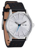 Nixon Sentry Leather Chrome/Silver Sunray/Black Watch 2024
