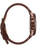 Nixon Station Chrono Leather Chocolate/Cappuccino Watch 2025