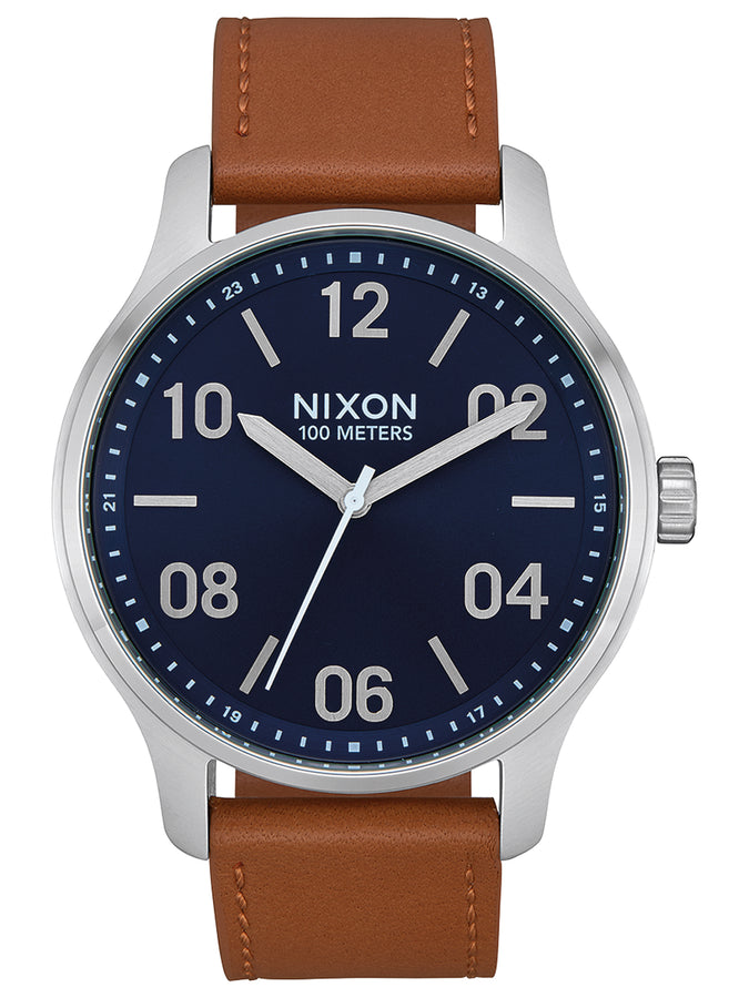 Nixon Patrol Leather Navy/Saddle Watch 2024 | NAVY/SADDLE (2186)