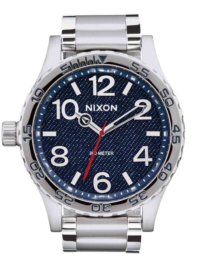Nixon The 51-30 Silver/Denim Watch 2024 | SILVER/DENIM (5245)