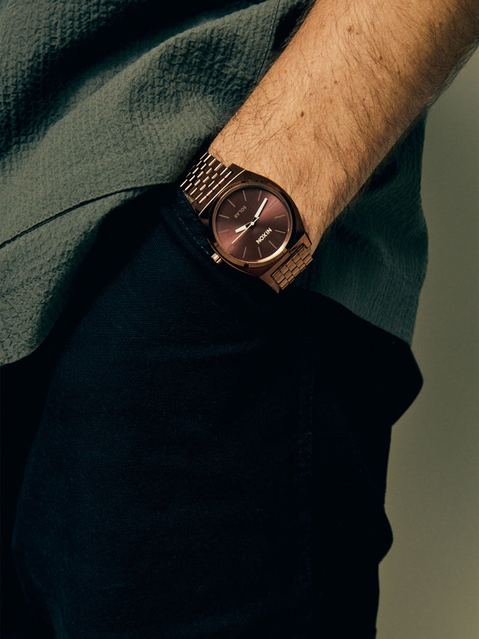 Nixon Time Teller Solar Chocolate/Cappuccino Watch | CHOCOLATE/CAPPUCCINO (5243)