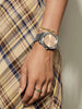 Nixon Time Teller Solar Silver/Salmon Watch