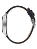Nixon Time Teller Leather Silver/Black Watch