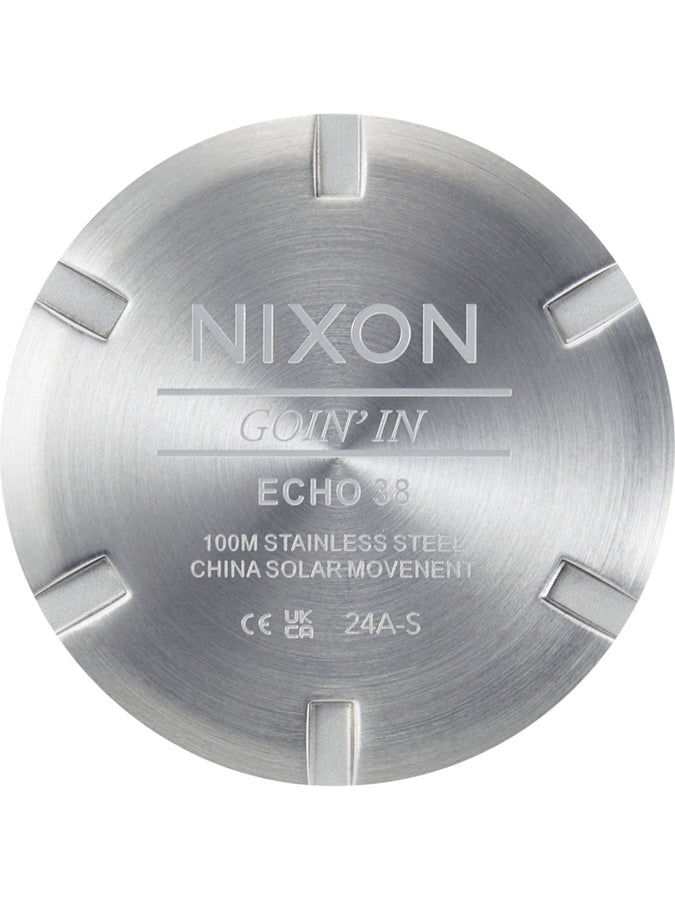 Nixon Echo 38 Silver/Egret Watch 2024 | SILVER/EGRET (5260)