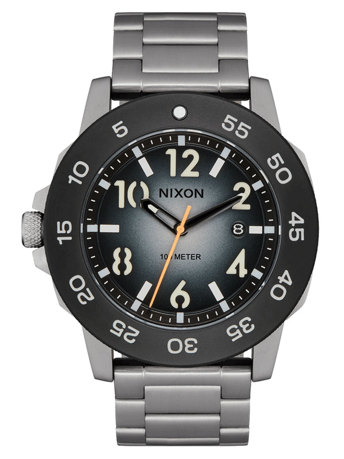 Nixon Smyth 44 Silver/Tunnel Black Ombre Watch | SILVER/TUNNEL BLK OMBRE (5306)