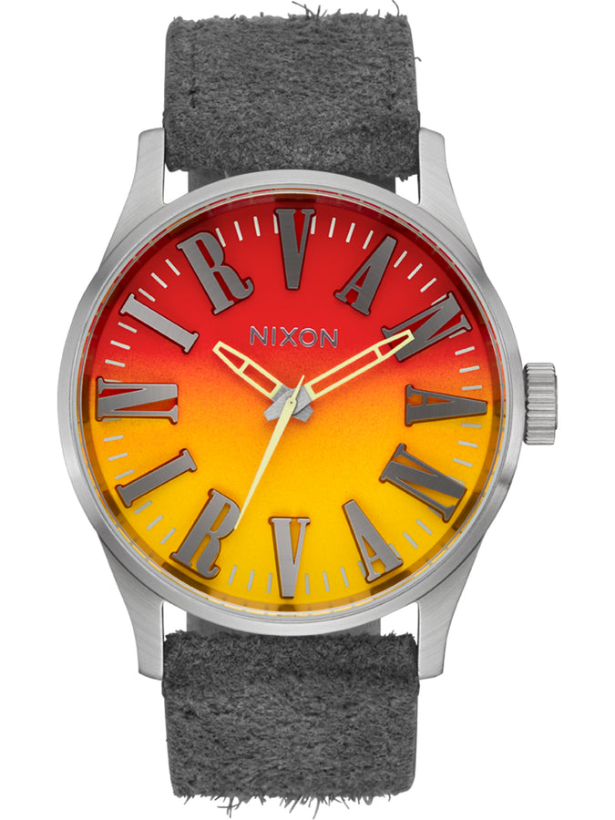 Nixon Nirvana Sentry Leather Unplug Fade Watch | UNPLUG FADE