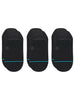 Stance No Show 3 Pack Black Socks