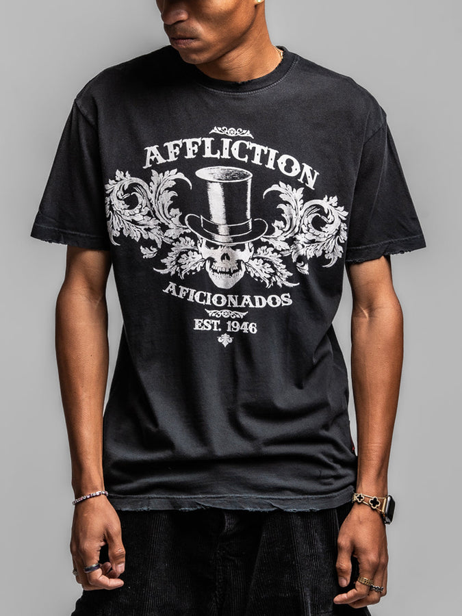 Affliction Dublin Smash T-Shirt Fall 2026 | BLACK MINERAL WASH