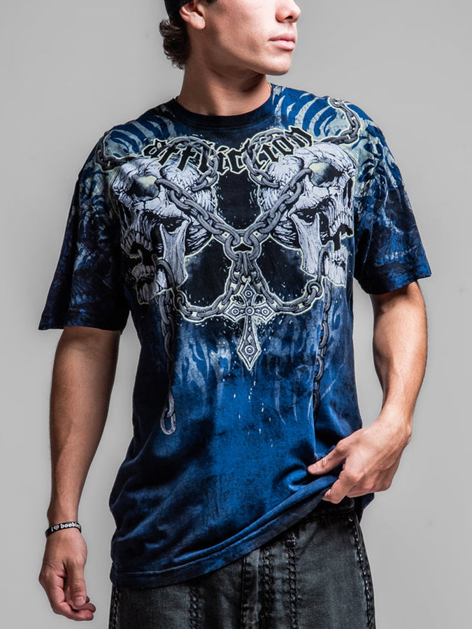 Affliction Decimation T-Shirt Fall 2026 | NAVY/BLACK MINERAL WASH