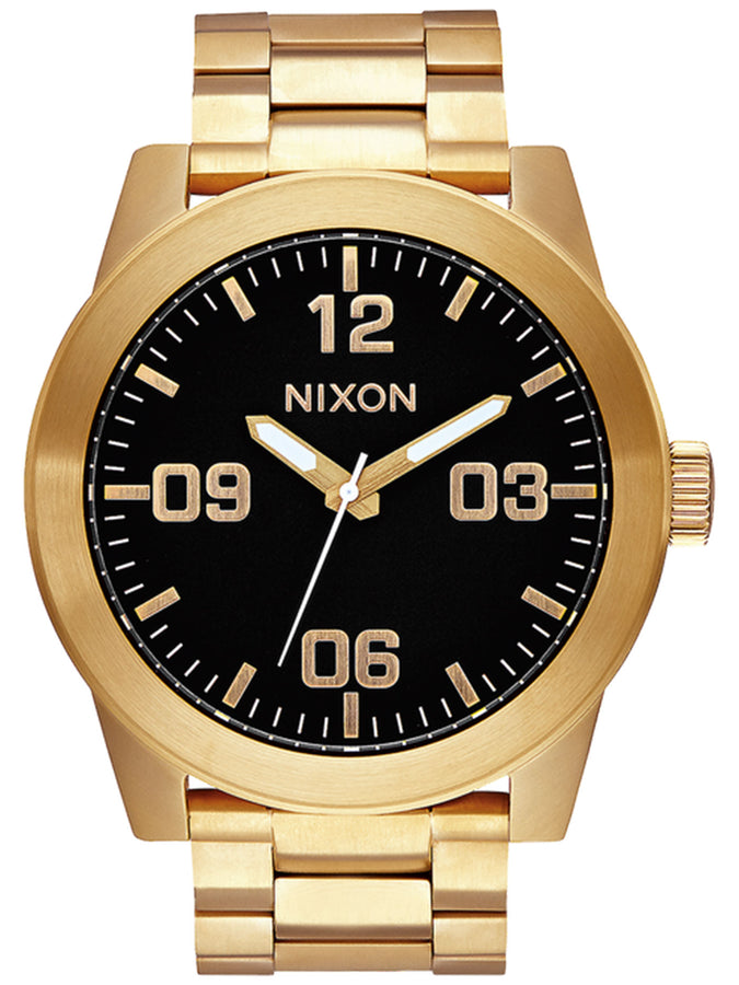 Nixon Corporal Stainless Steel All Gold/Black Watch 2025 | ALL GOLD/BLACK (510)