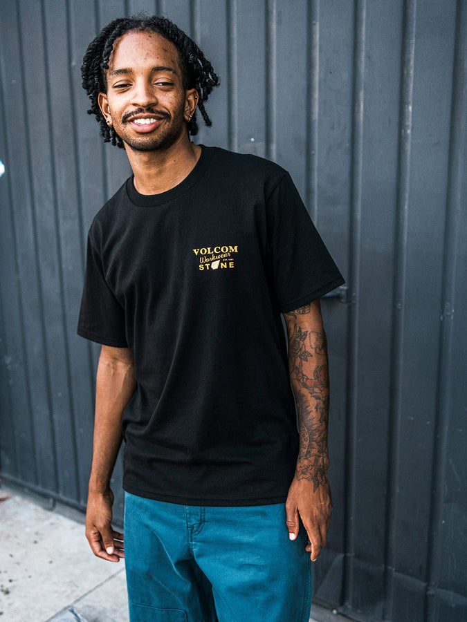 Volcom Stone Talon Workwear T-Shirt Fall 2026 | BLACK (BLK)