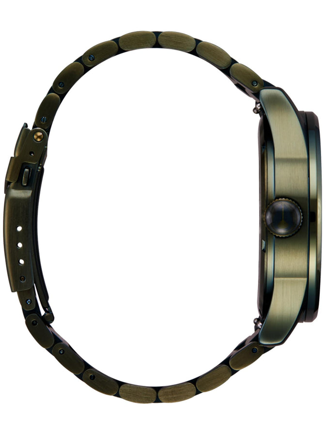 Nixon The Sentry Stainless Steel Dark Olive/Black Watch 2024 | DARK OLIVE/BLACK (5110)