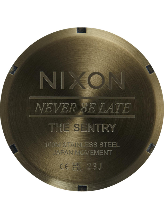 Nixon The Sentry Stainless Steel Dark Olive/Black Watch 2024 | DARK OLIVE/BLACK (5110)