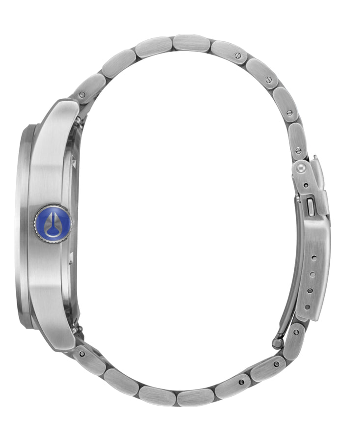 Nixon The Sentry SS Silver/Cobalt Watch | SILVER/COBALT (5211)