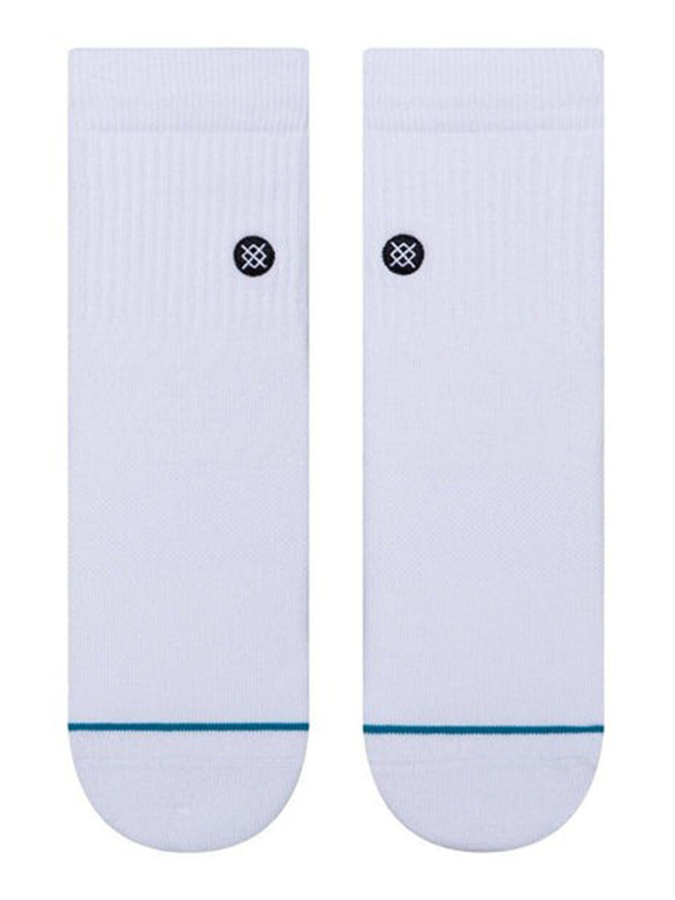 Stance Icon Quarter White Socks | WHITE (WHT)