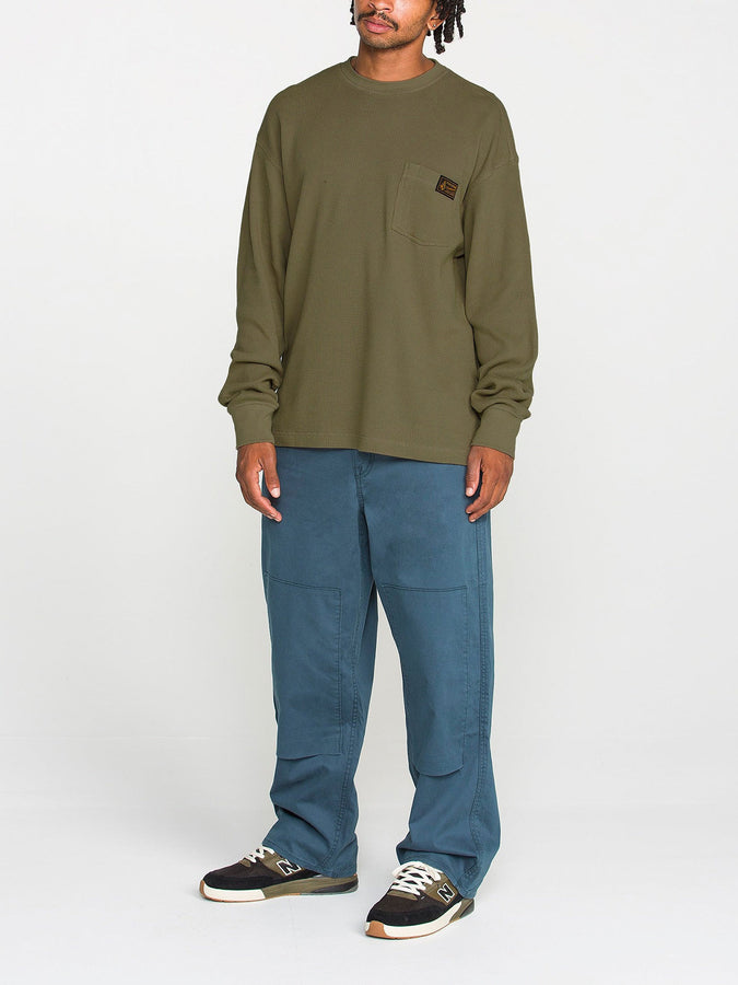 Volcom Overtime Workwear Thermal L/S T-Shirt Fall 2026 | BRINDLE (BNL)