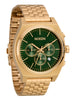 Nixon Time Teller Chrono Gold/Green Sunray Watch