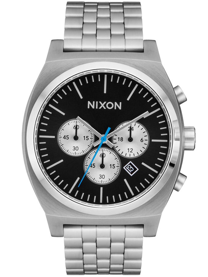 Nixon Time Teller Chrono Chrome/Black/Chrome Sunray Watch 2024 | CHRM/BLK/CHRM SNRY (5266)