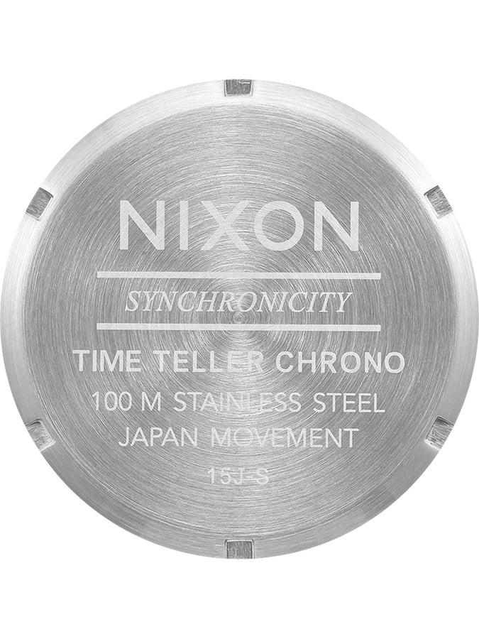 Nixon Time Teller Chrono Chrome/Black/Chrome Sunray Watch 2024 | CHRM/BLK/CHRM SNRY (5266)