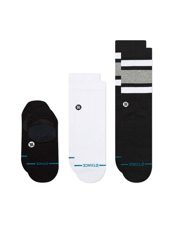 Stance Icon Series 3 Pack Black/White Socks | BLACK/WHITE (BLW)