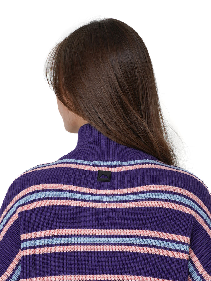 Notice The Reckles Arctic Dawn 1/2 Zip Sweater Holiday 2026 | NAVY PURPLE/BABY BLUE/SALMON