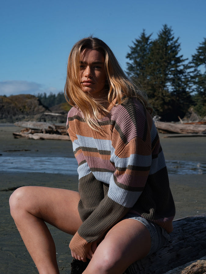Notice The Reckless Arctic Dusk Sweater Fall 2026 | KHAKI/BLUE/BURGUNDY/AMBER