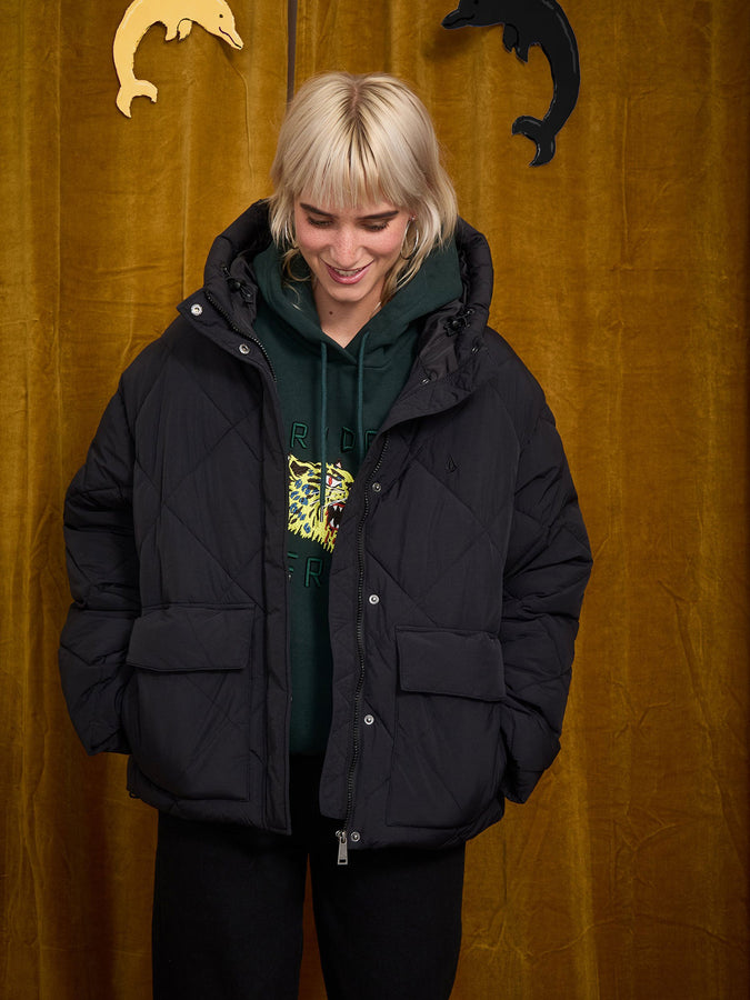 Volcom Out Of Boxy Puff Jacket Fall 2026 | BLACK (BLK)