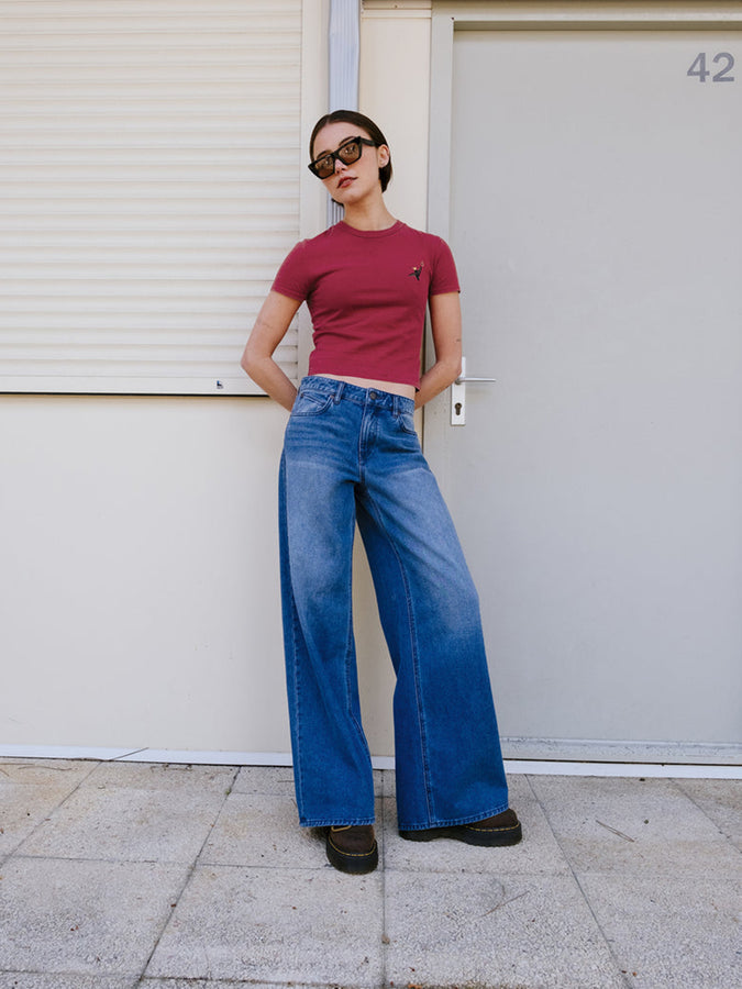 Volcom Stoned BF Lowrise Jeans Spring 2026 | WHTLBLUE (WLB)