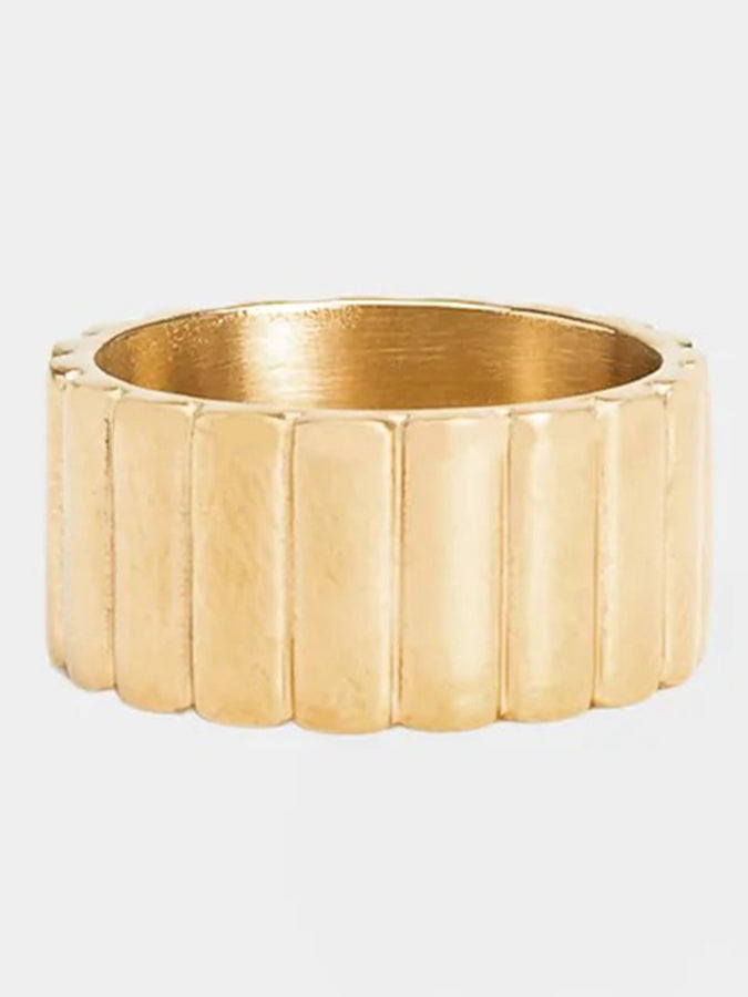 Nana The Brand Baguette Ring | PLAQUÉ OR/ACIER INOX