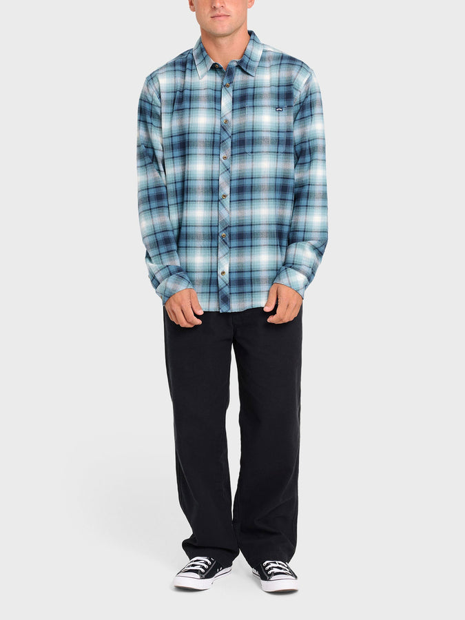 Billabong Coastline Flannel L/S Buttondown Shirt Fall 2026 | CHINA BLUE (CHN)