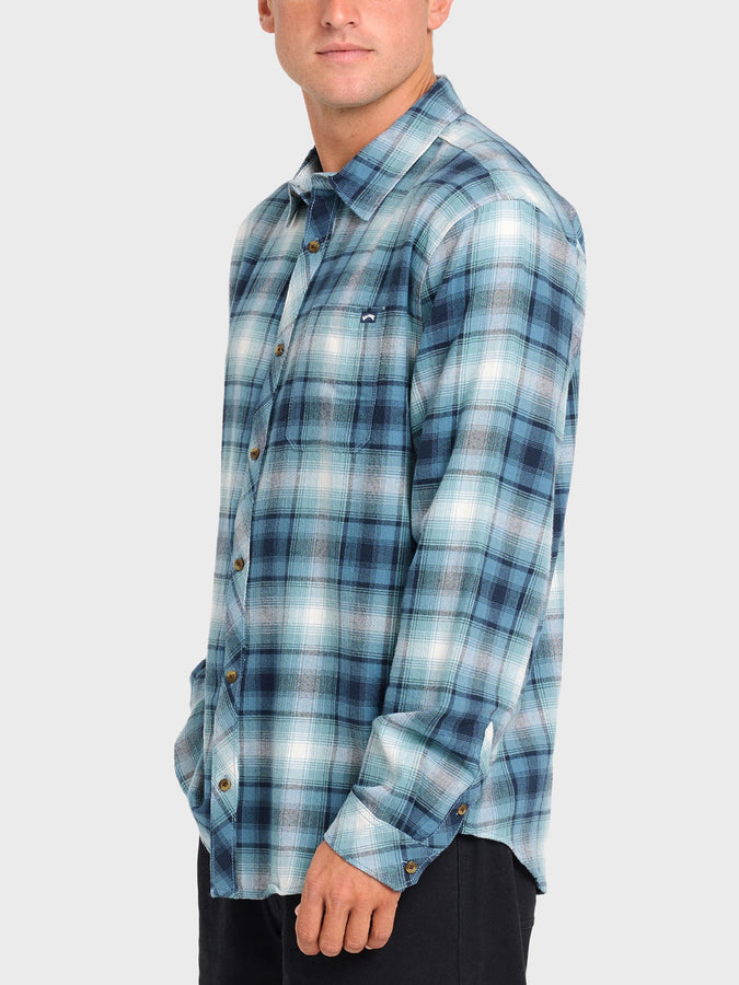 Billabong Coastline Flannel L/S Buttondown Shirt Fall 2026 | CHINA BLUE (CHN)