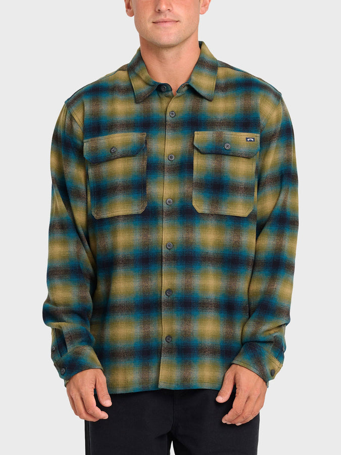 Billabong Offshore Flannel L/S Buttondown Shirt Fall 2026 | ULTRAMARINE GREEN (ULG)