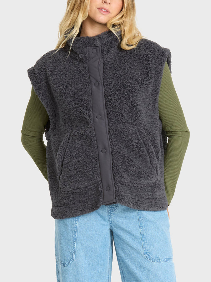 Billabong Waver Sherpa Vest Fall 2026 | BLACK SANDS (BSD1)